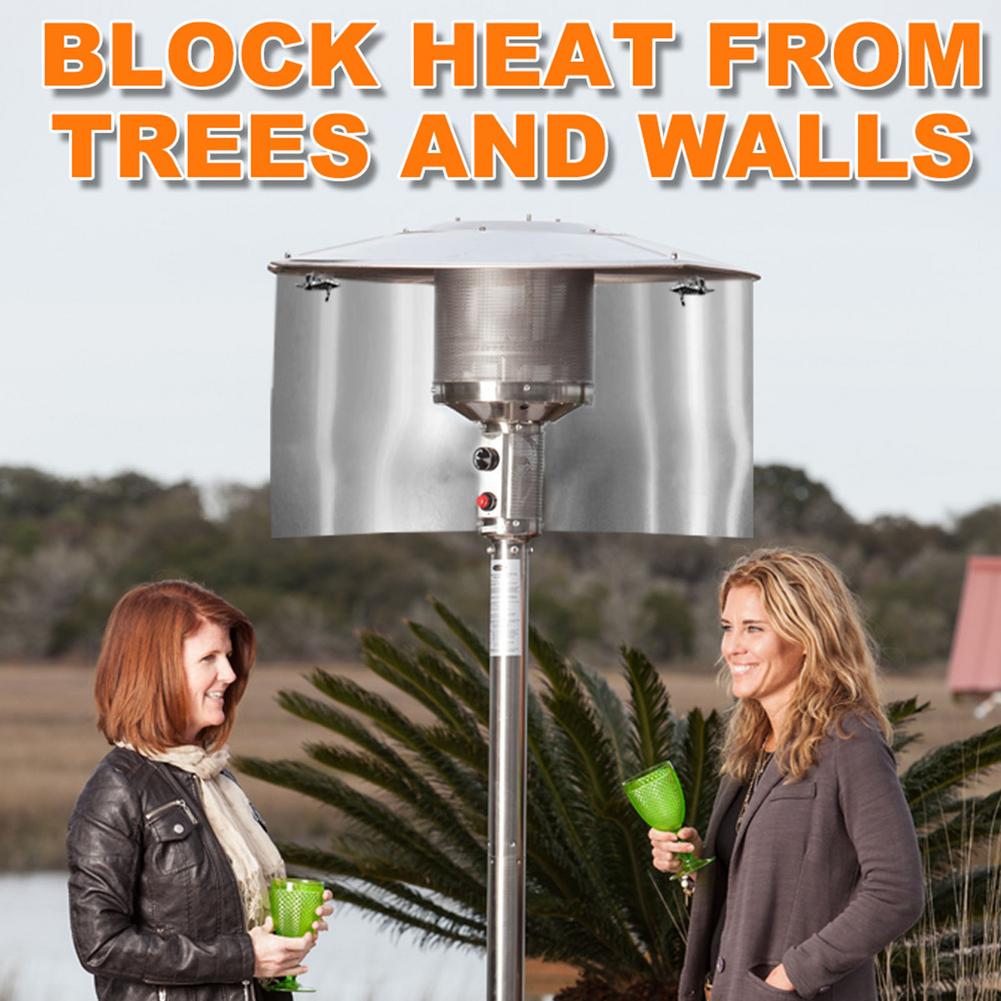 1 stk varmefokuserende reflektor udendørs gårdvarmer deflektor reflektor retningsbestemt varmeenergifokuseringsplade