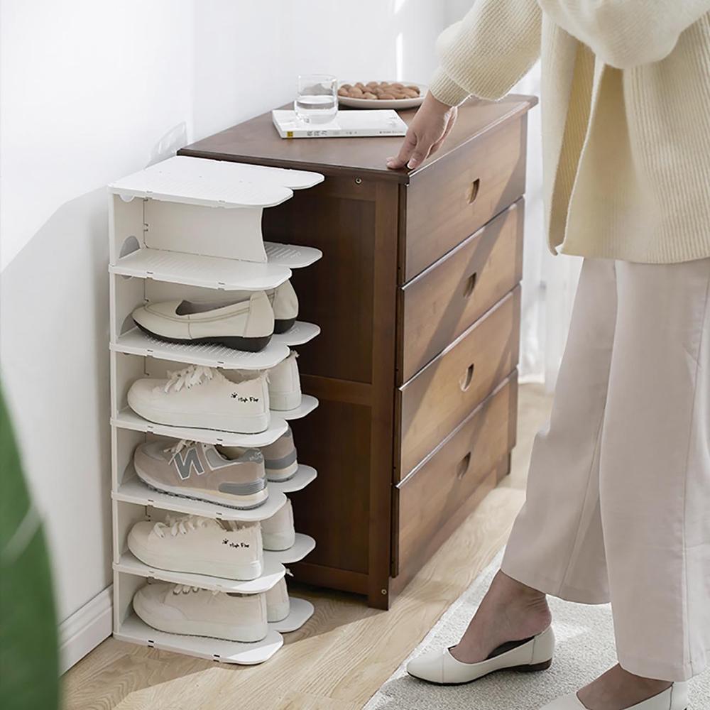5 Layers Separatable Plastic Shoe Rack Shelf Shoe Organizer Furniture Shoes Storage Cabinets Bedroom Storage Shelf