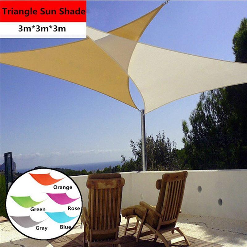Tela de poliéster para acampar, toldo de vela para sombra, cenador, duradero, práctico, impermeable, a prueba de humedad, portátil para viajes