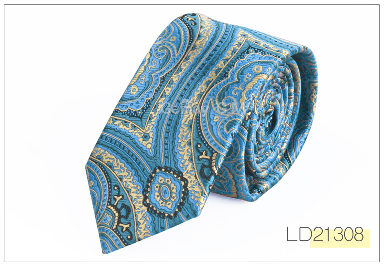 Jacquard vevd halsslips for menn bryllup business klassiske slips polyester slim herre slips for dress 6cm bredde slips: Ld21308