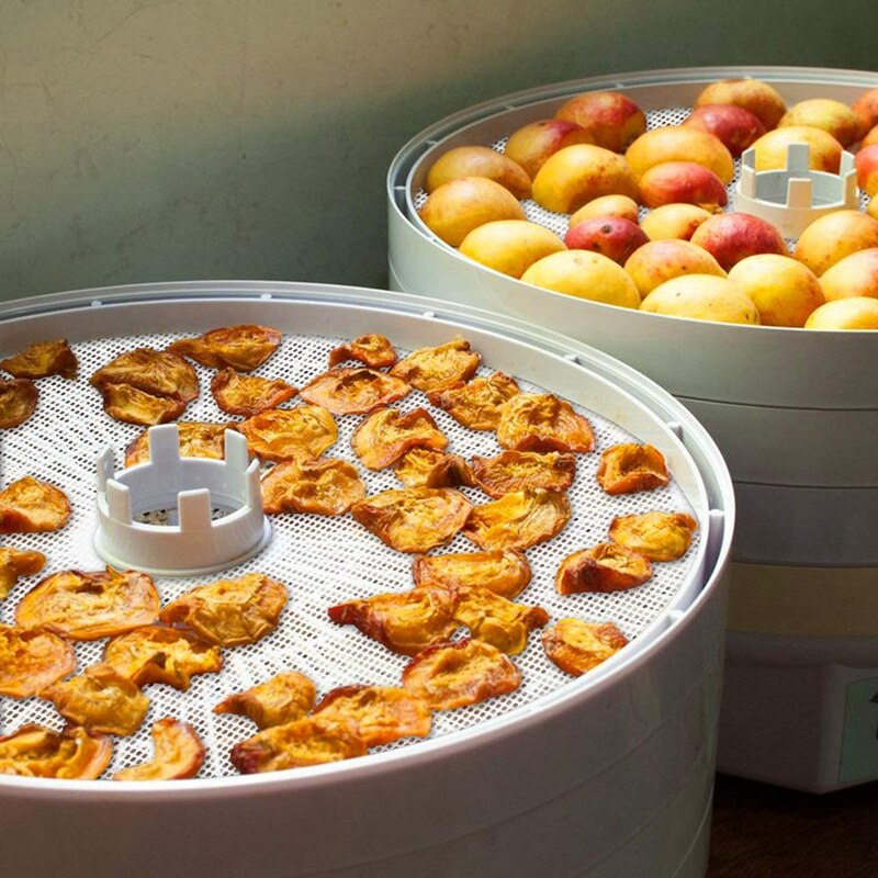 8 stk runde silikon dehydrator ark ikke-pinne frukt dehydrator saken gjenbrukbare s teamer matte mesh ark til frukt tørketrommel