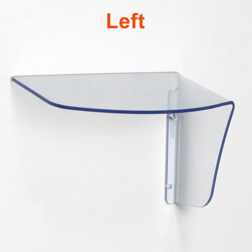 HomeFong-carcasa acrílica resistente a la intemperie para cerradura eléctrica, cierre de puerta mecánica, cubierta para lluvia para exteriores, soporte para instalación derecha/izquierda: Left Side