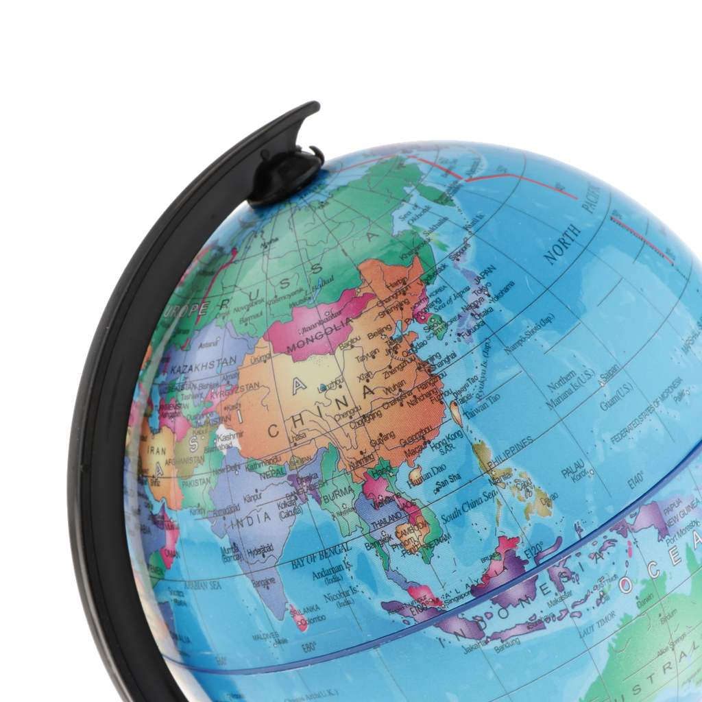 Detaljeret verdensklode til desktop dekoration geografi uddannelsessæt 16cm