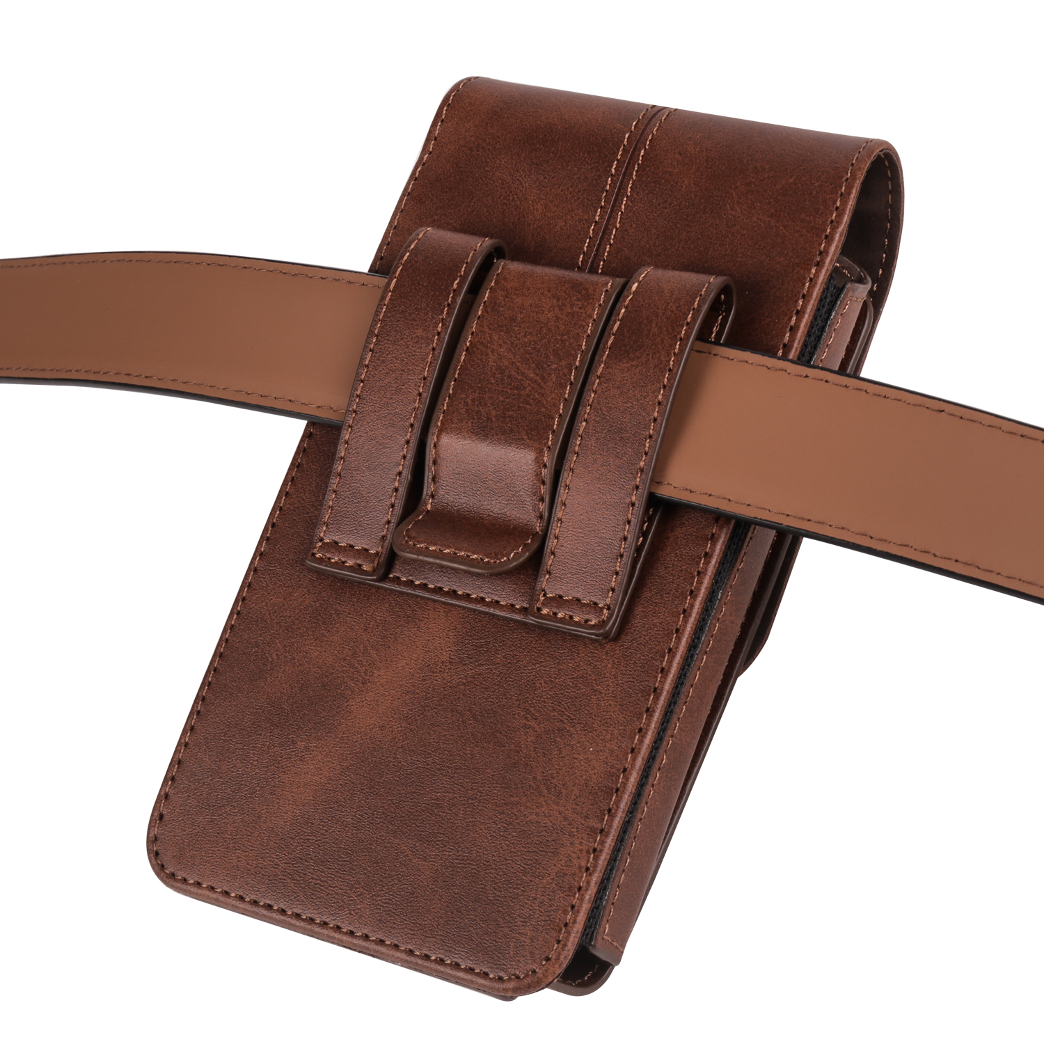 Koe Lederen Flip Riemclip Telefoon Case Mannen Heuptas Houder Voor iPhone 17 16 15 14 13 12 11 Pro Max 7 8 Plus Holster Pouch Cover
