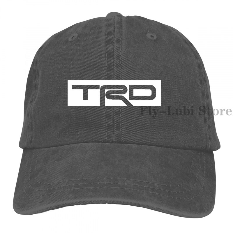 Logotipo Trd gorra de béisbol de las mujeres de los hombres sombreros de camionero de gorra ajustable: 2-Black