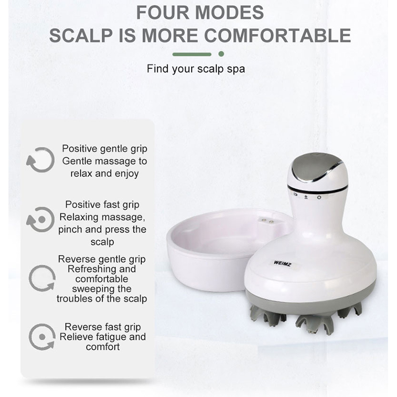 Wireless Smart Scalp Massager Body Vibration Head Massage Wet and Dry Hair Growth Deep Tissue Capillaries Kneading Relief Stress