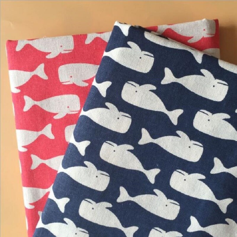 Beluga Gedrukt Canvas Stof Linnen Katoen Stof Diy Naaien Gewatteerde Thuis Decoratie Slijtvaste Textiel Stof