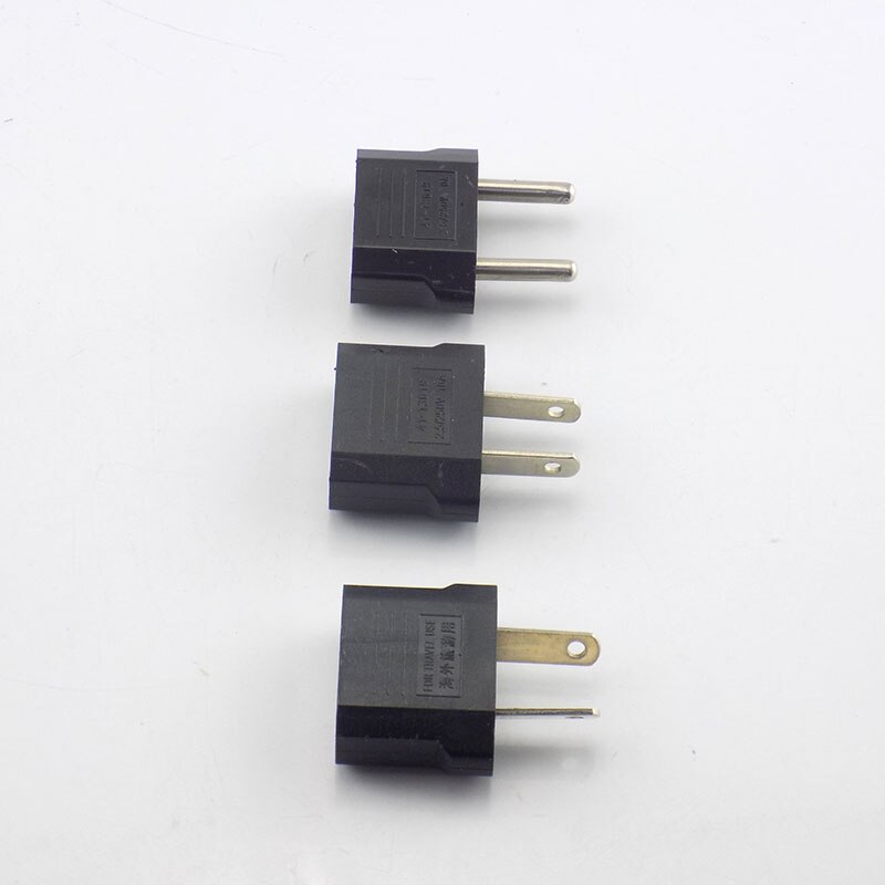 Adaptador de enchufe europeo, americano, australiano, Europeo, de viaje, conector de salida C1, 2 piezas