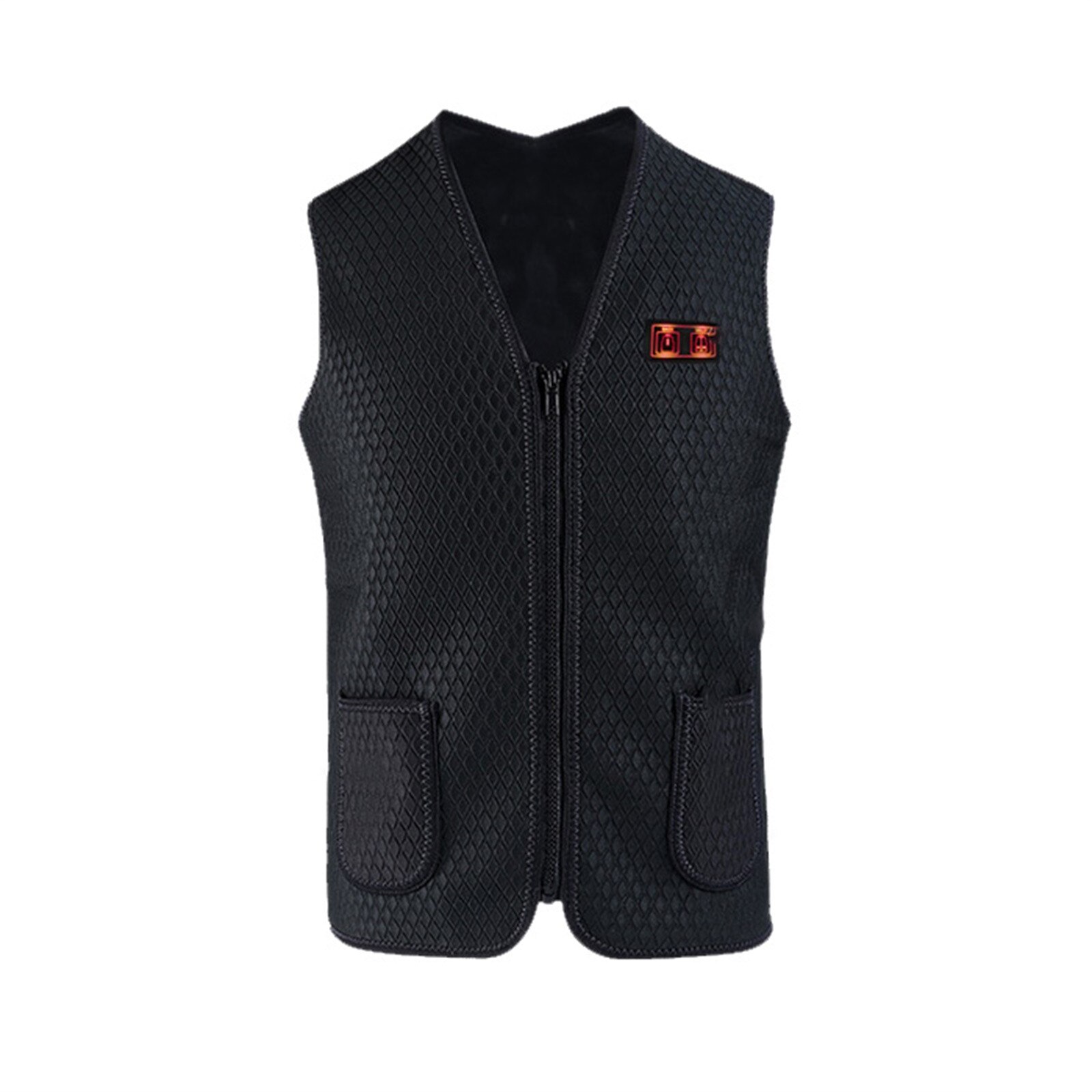 Unisex Winter Warm Plus cashmer Smart heating Cotton Vest USB Infrared Eletricity Heating Vest Outdoor Flexible Thermal Jacket