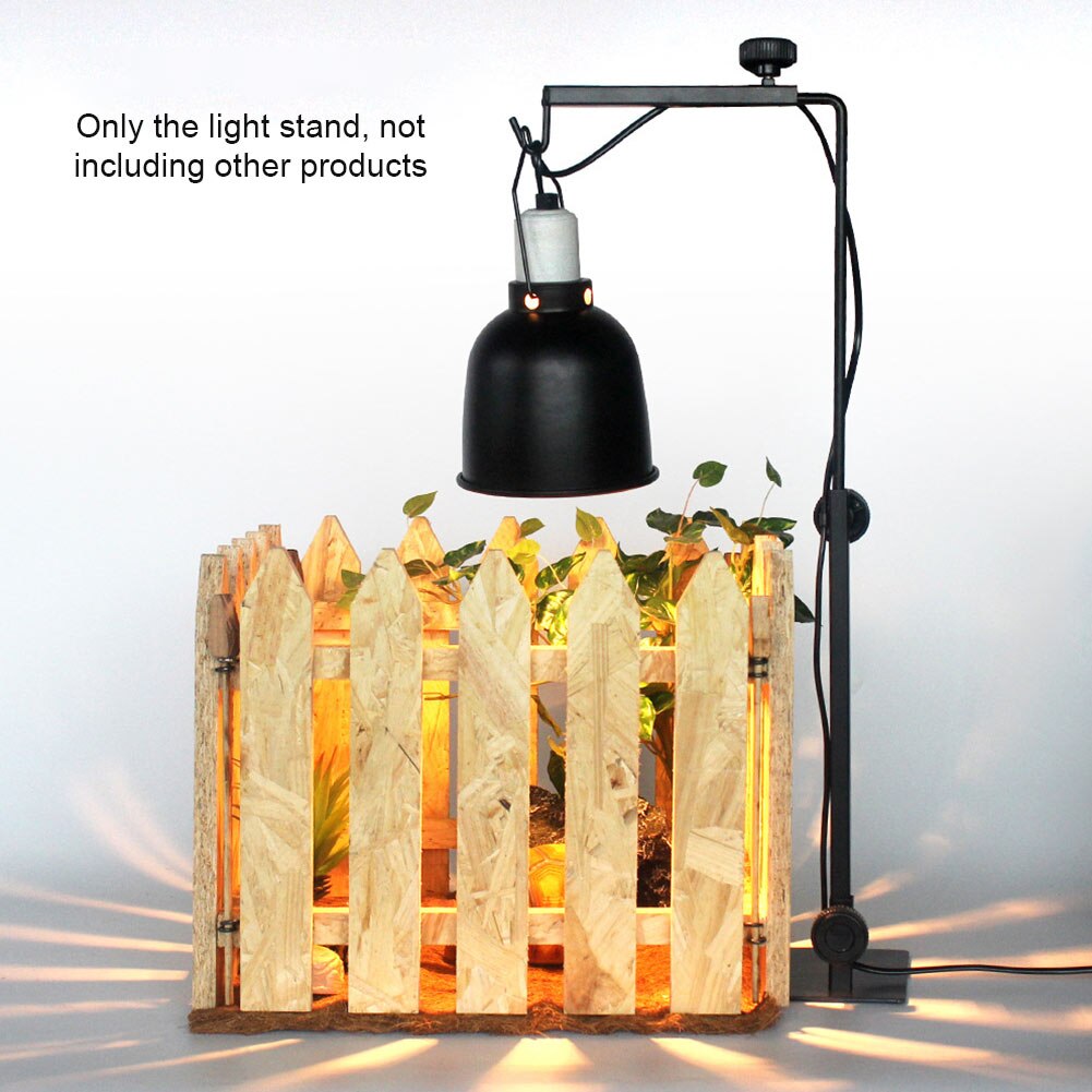 With Base Floor Terrarium Light Hermit Crabs Adjustable Reptile Lamp Stand For Habitat Cage Support Lizards Easy Install Turtles