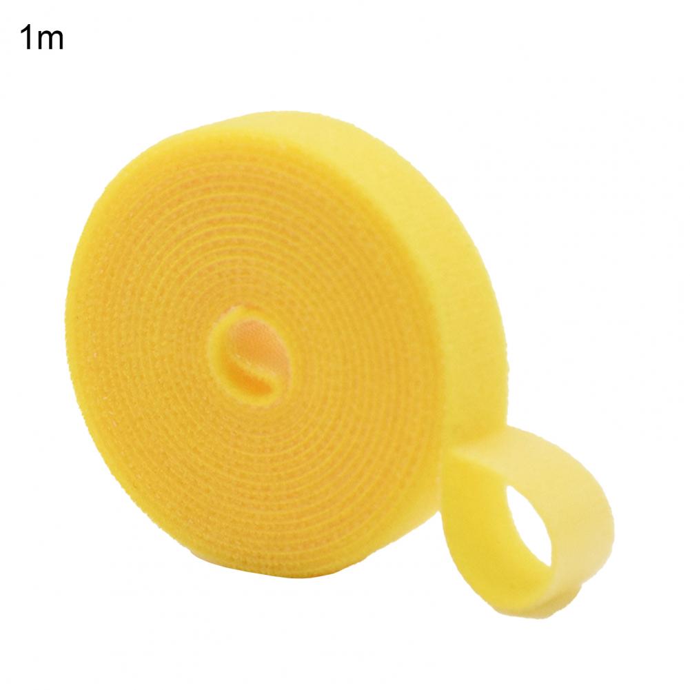 1 Roll Cuttable Ribbon Strap Multi-use Nylon Twist Strap Portable Tie Strap Ribbon Practical Line Organizer for Garden: 5m / Yellow