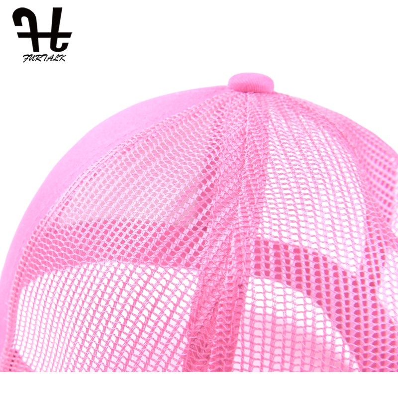 Furtalk keps dam sommar snapback keps dam svart hip hop mesh trucker kepsar rosa kvinnlig keps för tjejer