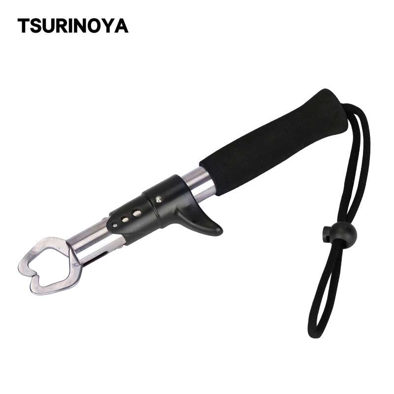 TSURINOYA Portable Stainless Steel Fishing Gripper Fish Clamp Grabber Fish Grip Controller Fishing Pliers Tools Accessories