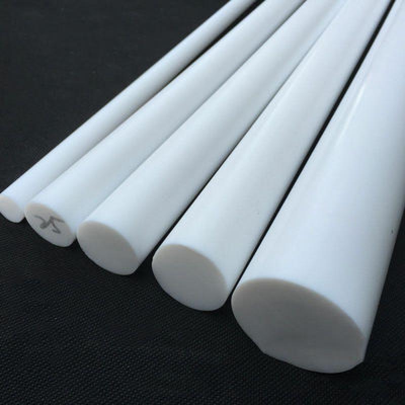 1Pcs White poly tetra fluoro ethylene bar environment-friendly non-toxic DIY PTFE plastic rod 6mm-50mm diameter PTFE bar