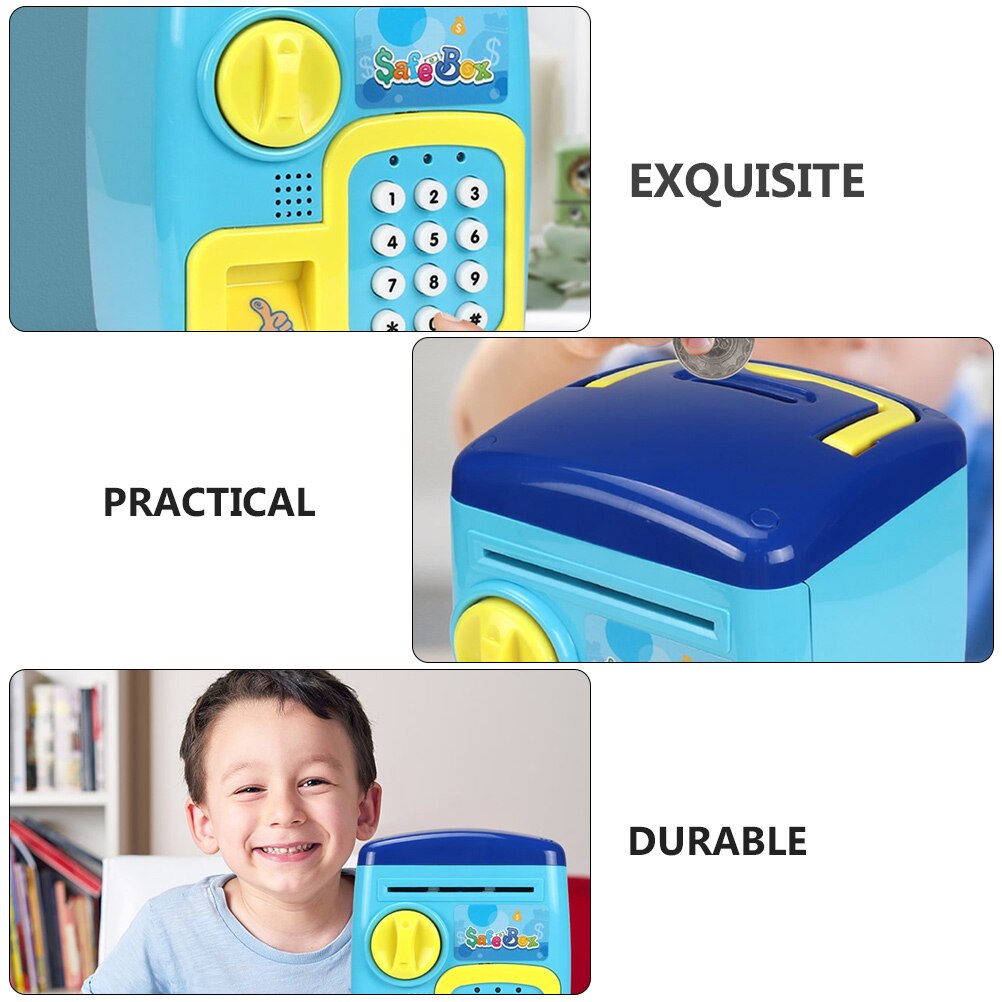 1 set of Electronic Piggy Bank Cartoon Deposit Box Interesting Safe Box