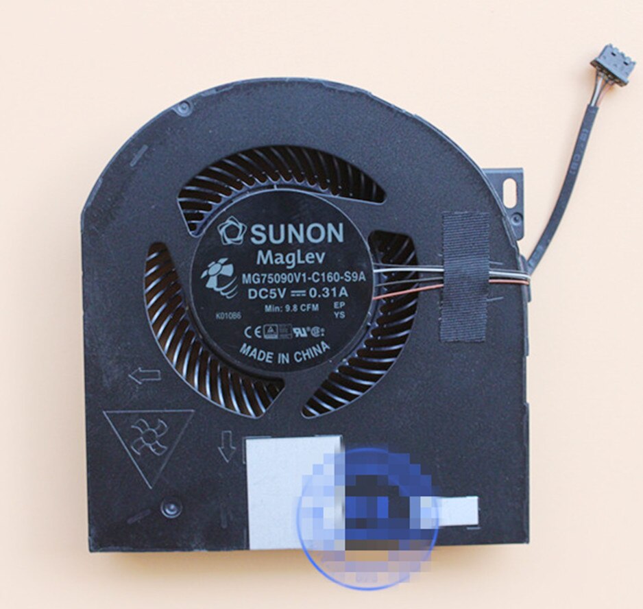 CPU GPU Cooler Fan Heatsink For DELL Precision 7530 M7530 NV-128 AT26J007ZAL MG75090V1-C160-S9A MG75090V1-C170-S9A Radiator: GPU FAN