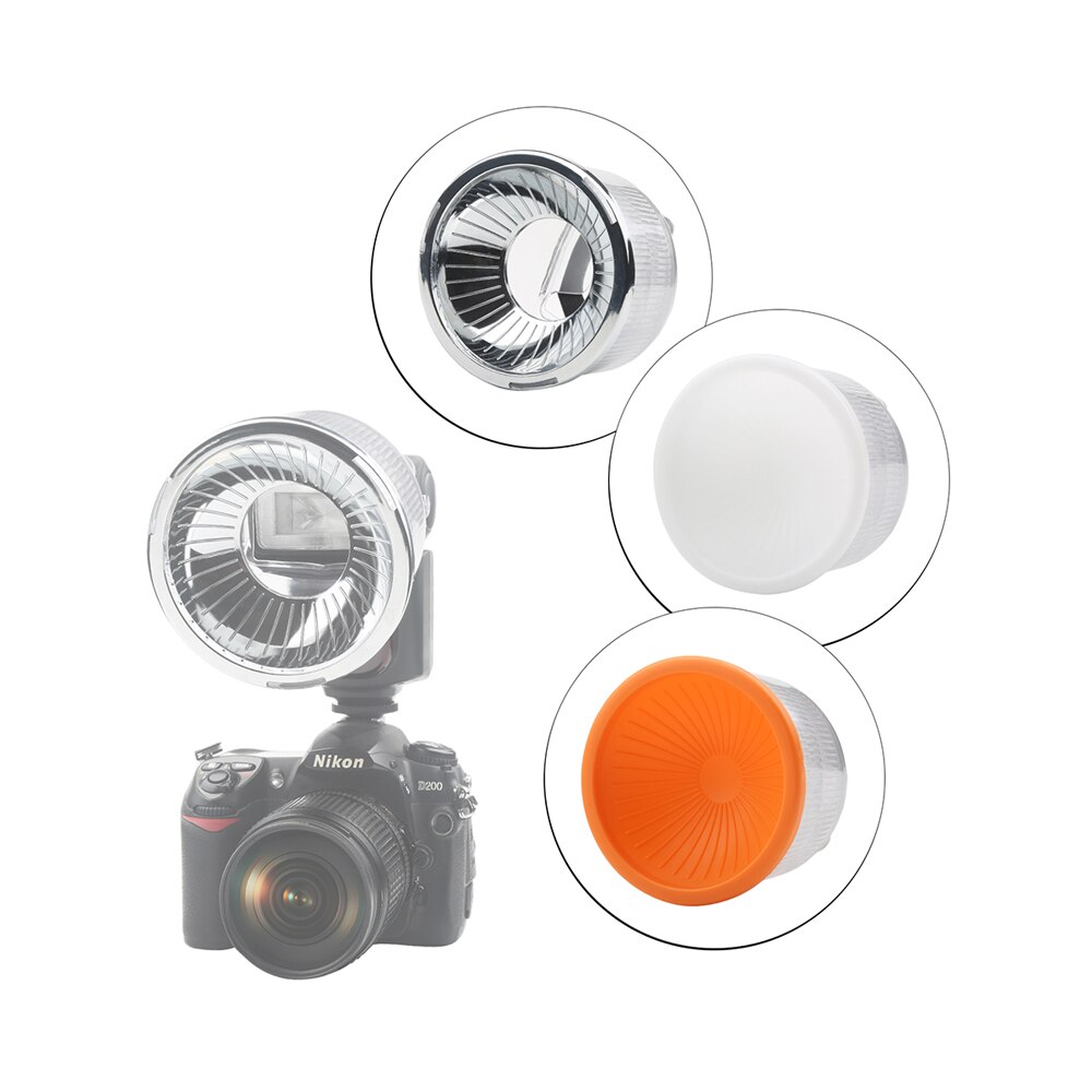 Lambency Flash Diffuser + 3 Dome Covers, Cloud or Clear Soft box, Diffusor for Nikon SB800/SB600/SB28