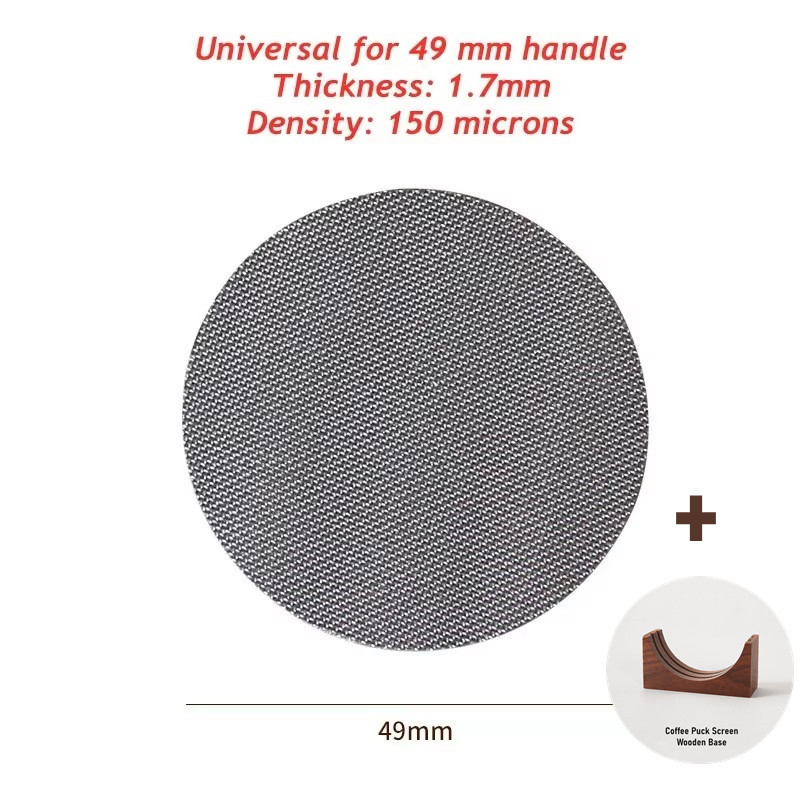 49mm Coffee Puck Screen 58mm 51mm 54mm 53mm Portafilter Filter Mesh Plate Coffee Filter Screen Espresso Puck Screen Coffee Maker: Dark Grey
