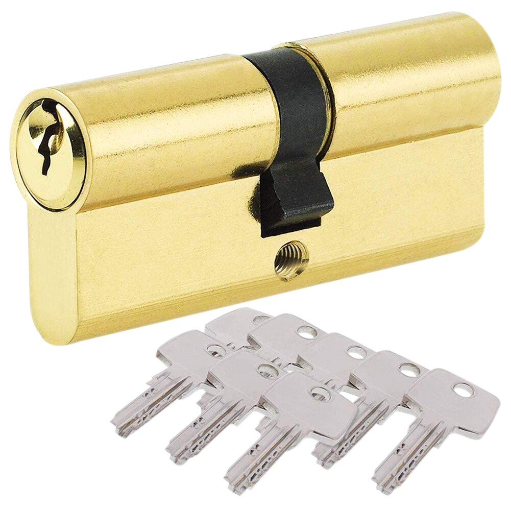 Serrure intérieure de porte de chambre à coucher serrure biaisée + 8 clés ménage sécurité à la maison Anti-vol cylindre coffre-fort accessoires de verrouillage