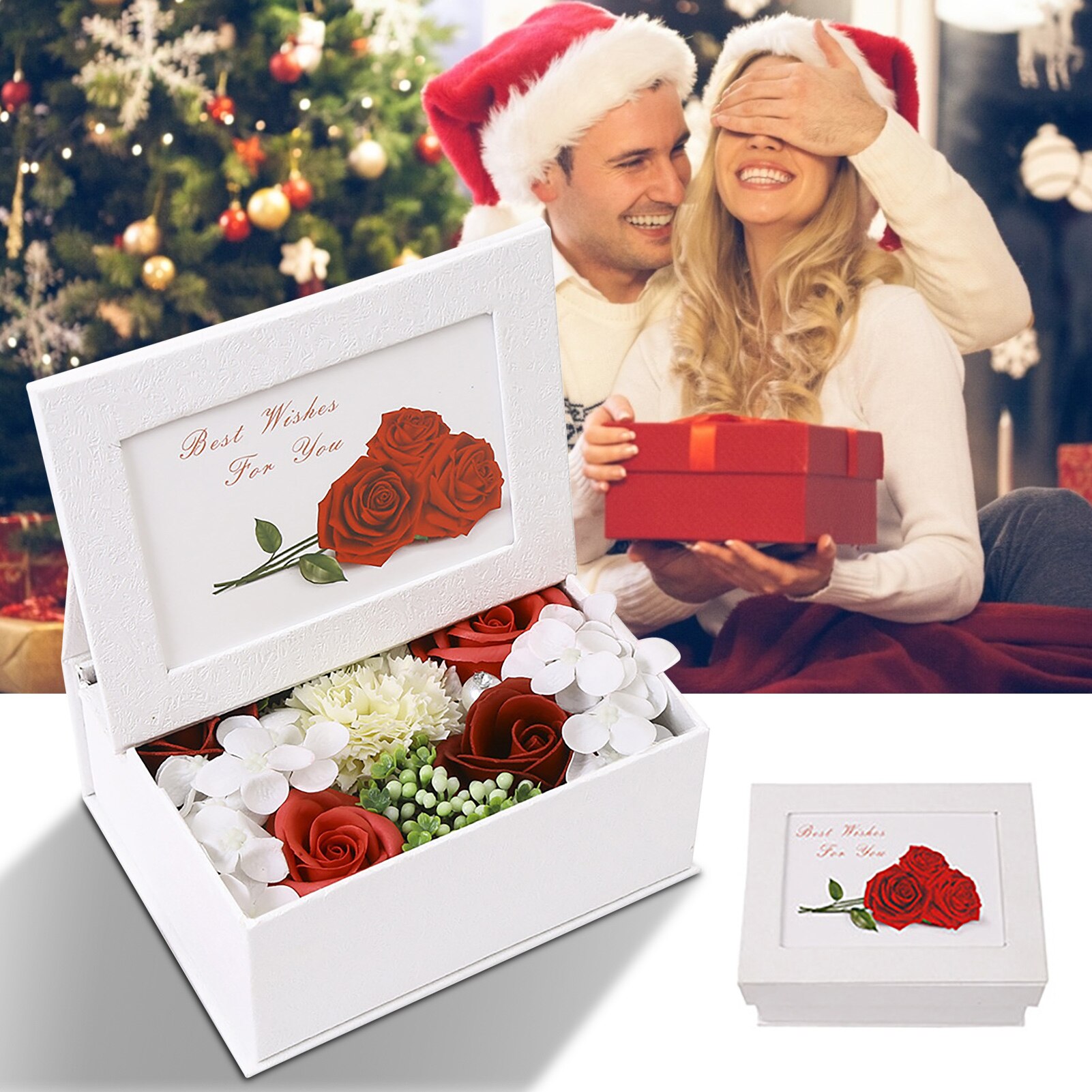 Everlasting Flower Photo Frame Box DIY Frame Rose Flower Emits A Fragrance Like Flowers Perfect For Valentine's Day