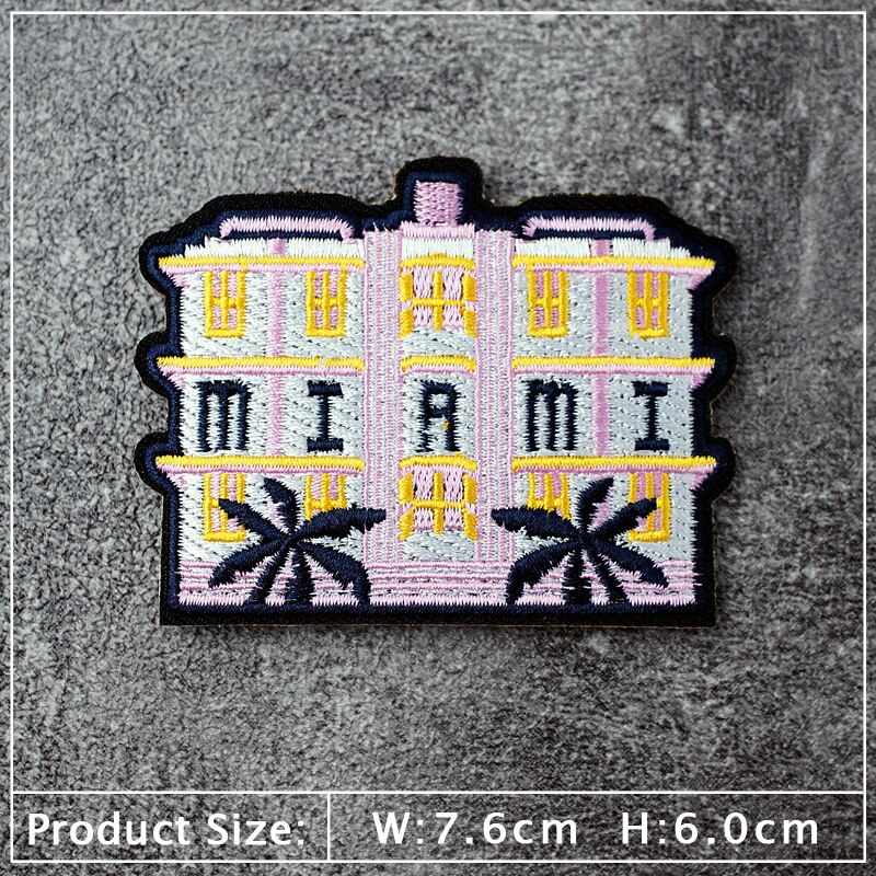 Griekenland Chicaco Kyoto Ijzer Op Flarden Kleden Borduren Applique Naaibenodigdheden Decoratieve Handgemaakte Badges Dsaka Toronto Miami: 10