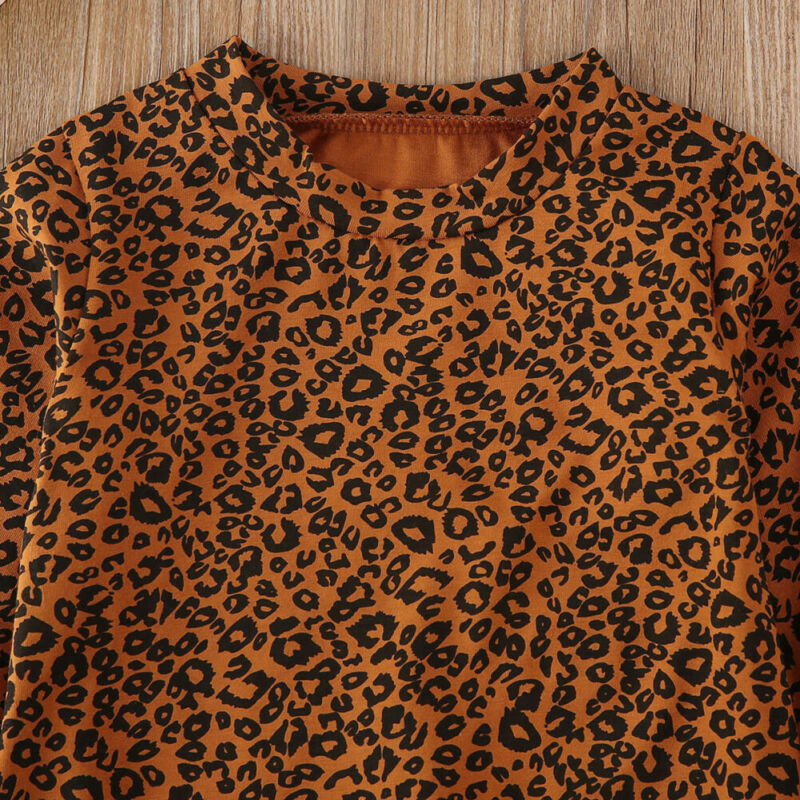 Baby Frühling Herbst Kleidung Infant Baby Junge Mädchen Langarm-body Overall Leopard Insgesamt Outfits 0-18M