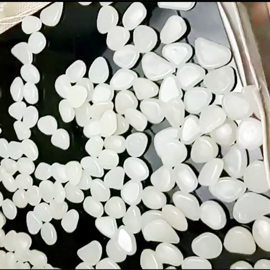 50 stuks glow in the dark tuinkiezels, lichtgevende stenen, stenen voor looppaden, tuinpaden, patio's, gazons, tuindecoratie, lichtgevende stenen