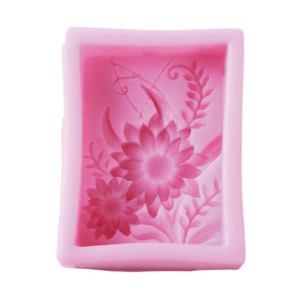 3D Silikon Seife Schimmel Blume Sonnenblumen Süssigkeit Formenbau DIY Kerze Blume Seife Schimmel Schimmel
