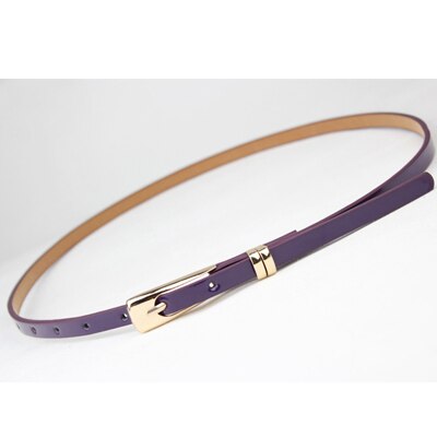 Grote naam eenvoudige stijl riem pu lakleer lange u-vormige gesp fijne damesriem luxe merk riemen voor vrouwen: K