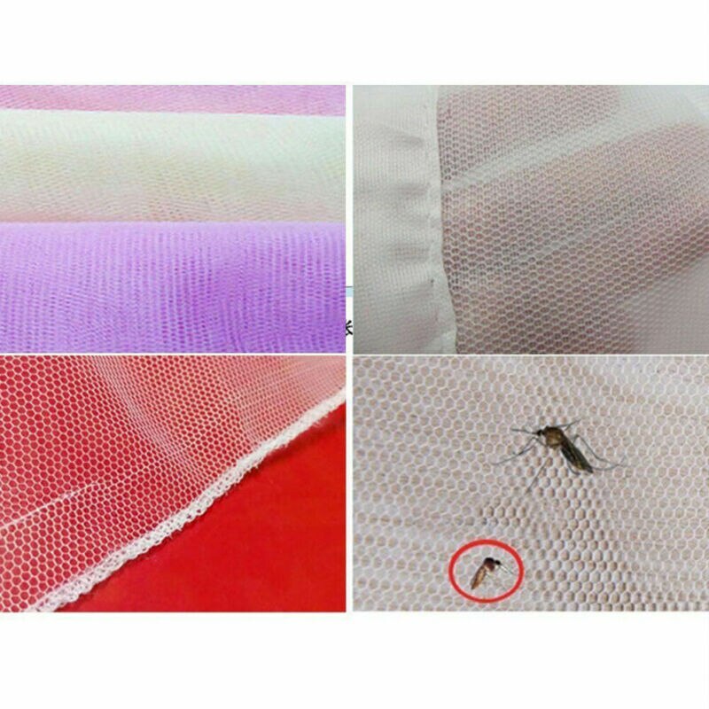 Newest Princess Lace Canopy Mosquito Net Four Corner Post Bug Insect Repeller No Frame Full Queen King Size Bed Mosquito