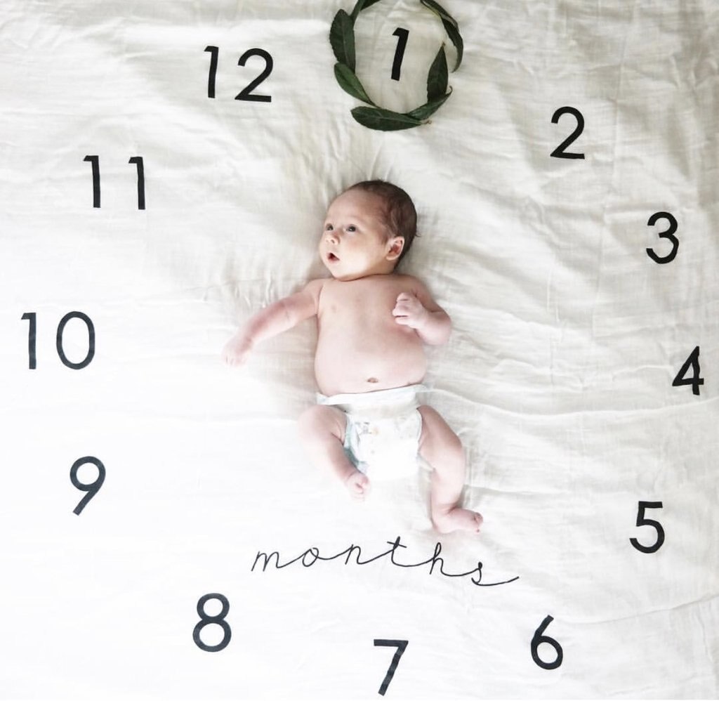 Infant Baby Blanket Photo Photography Prop Blankets Backdrop Cloth Calendar Bebe Boy Girl Photo Accessories 110x100cm