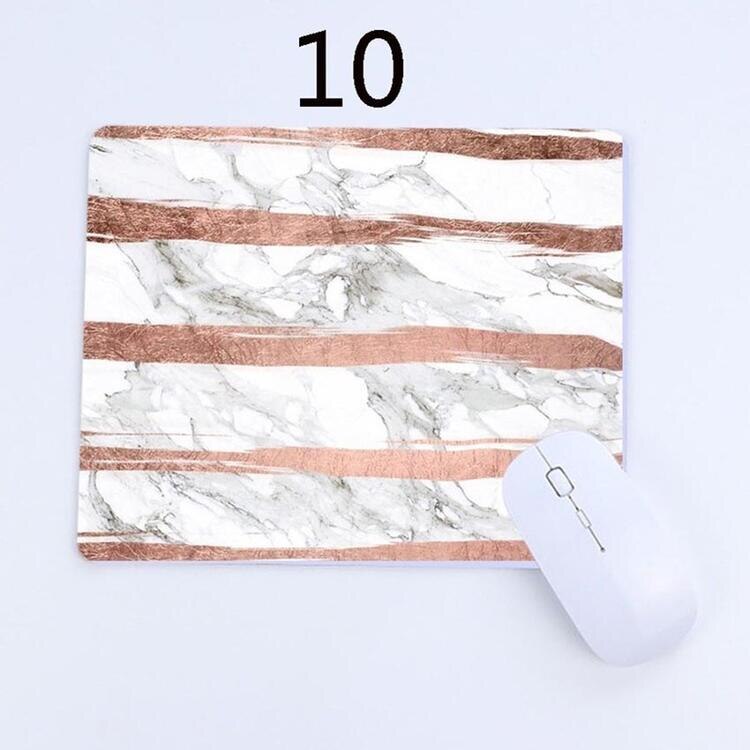 Rose Gold Mouse Pad Computer laptop Accessories MousePad Marble Pattern MousePad Mouse Mat Anti-slip Natural Rubber: 10