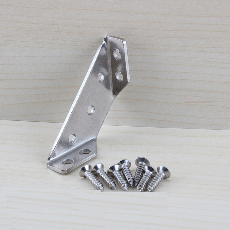 Stainless Steel Corner Bracket Support Holder Triangular Furniture Connector Wall Mounting Fixed Fitting Hardware
