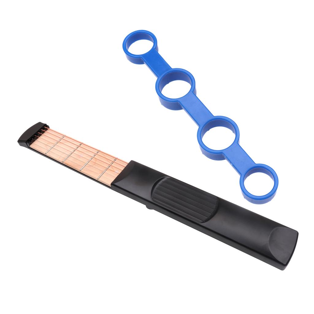 6 String Acoustic Guitar Practice Tool Gadget + Finger Stretcher Expansion Exerciser Tool Exercise Tool For Beginners