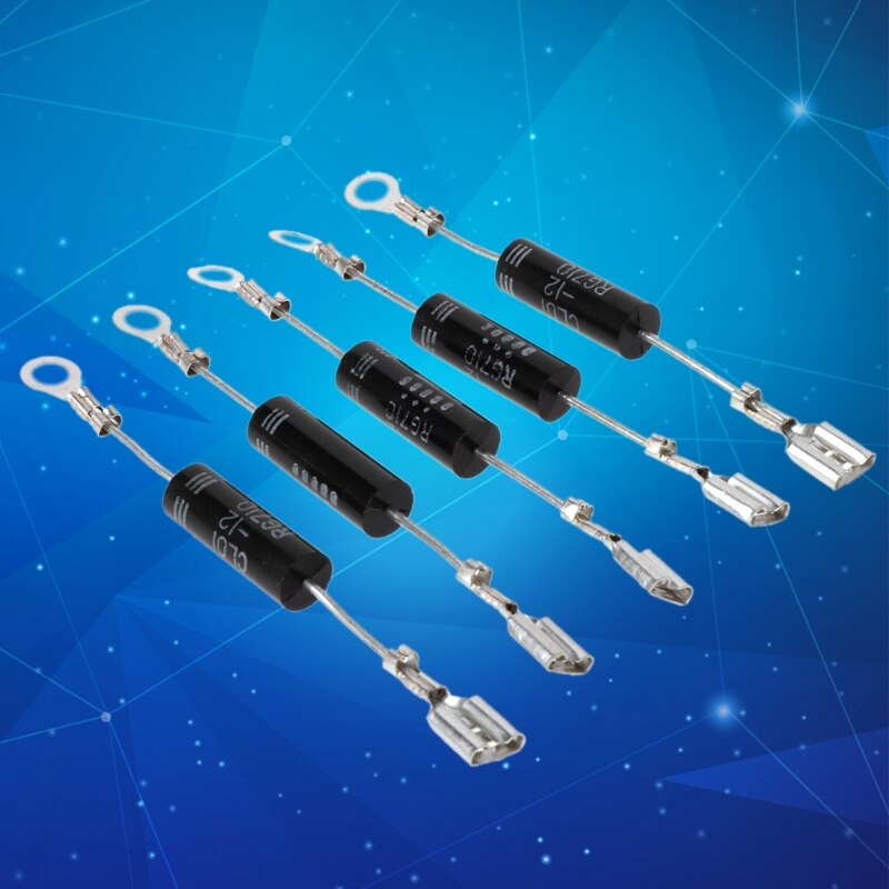 Rectificador de diodo de alta tensión, accesorios unidireccionales para horno microondas, 5 uds.,