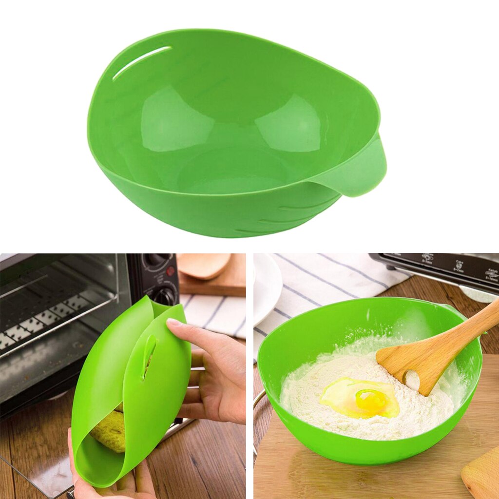 Multifunction Silicone Folding Bowl Fish Steam Egg Roaster Bread Baking Bowl for Microwave Oven Reuseable Cooking Bowl Kitchen