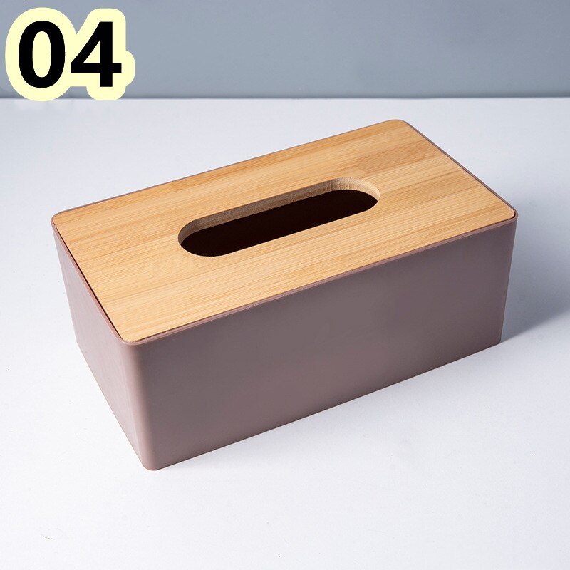 Tissue Box with Cover Tissues Wipes Storage Boxes Home Office Storage Napkin Tissue Holder Table Napkins Tissue Paper Case: 04