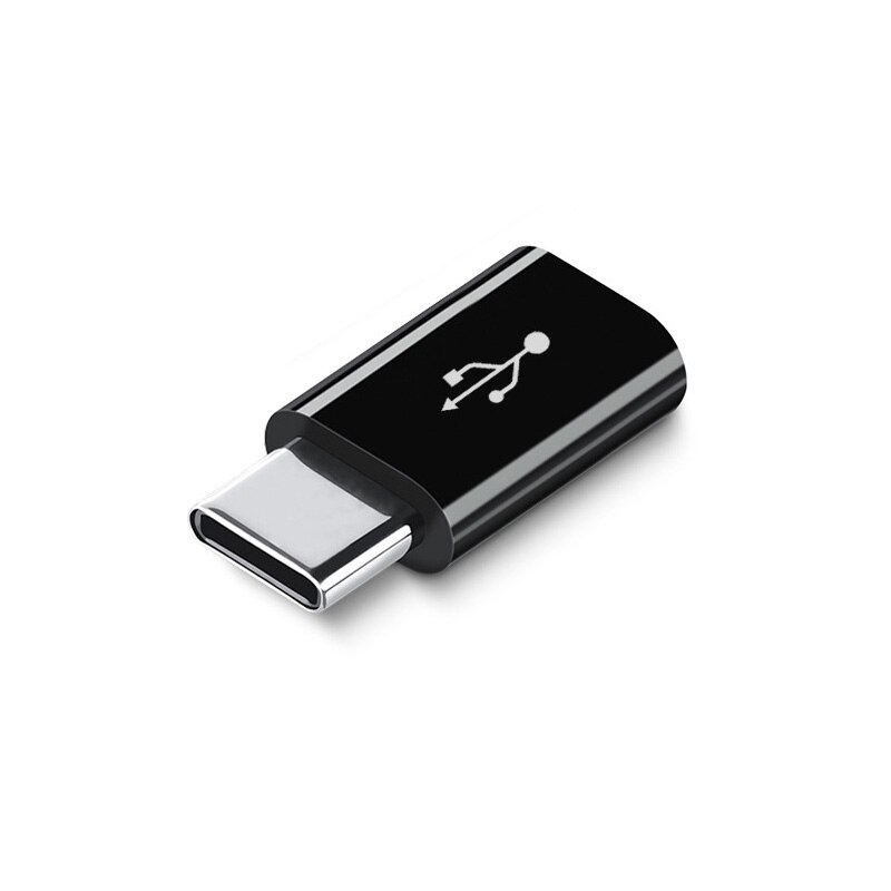 2 Stuks Usb C Naar Micro Opladen Converter Voor Huawei Honor 30 20 10 9 9X Pro 20S 30S V20 V30 Pro Play Telefoon Type-C Otg Adapter: Black
