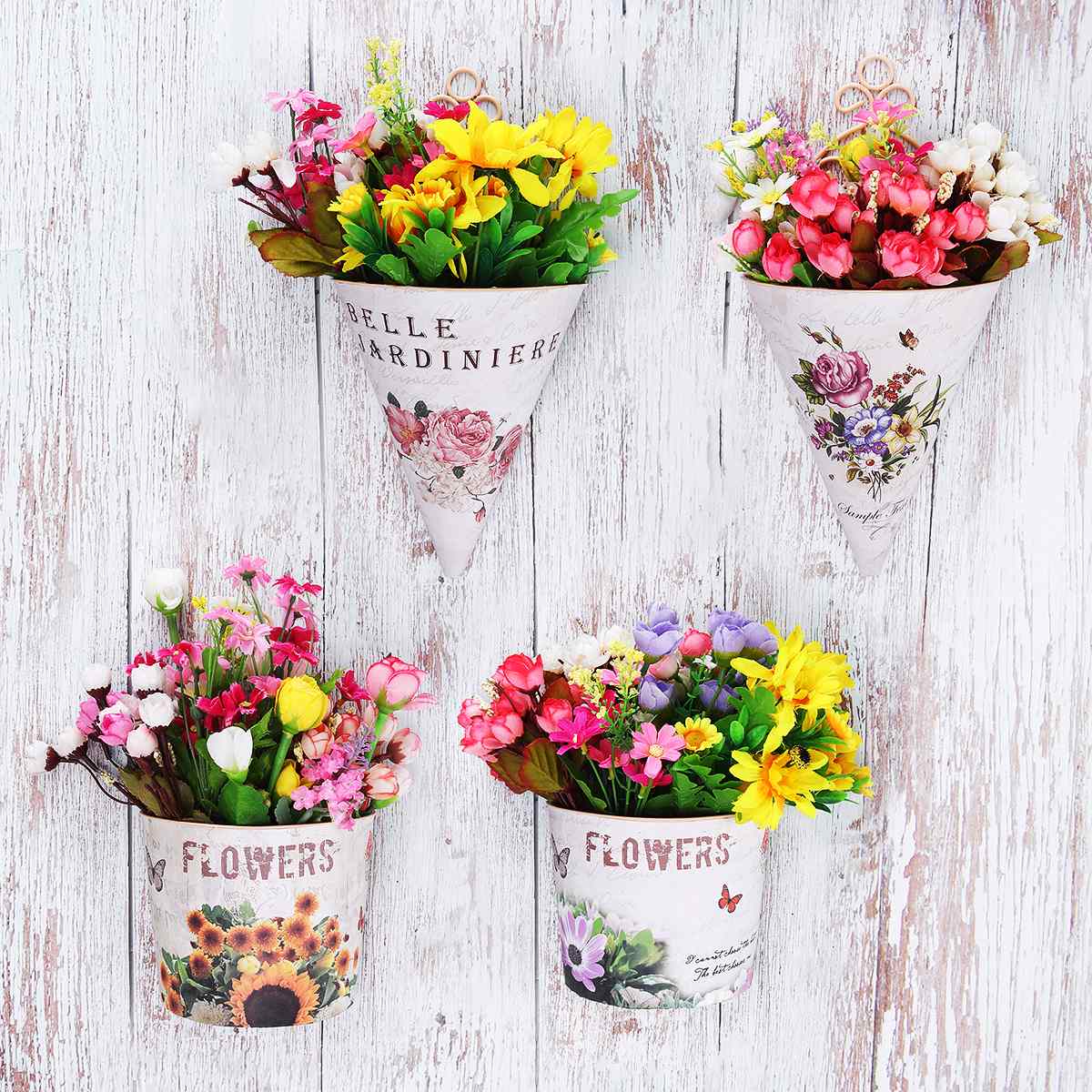 Europese Stijl Muur Opknoping Bloempot Planter Bloempotten Beugel Houder Ijzer Stand Woondecoratie