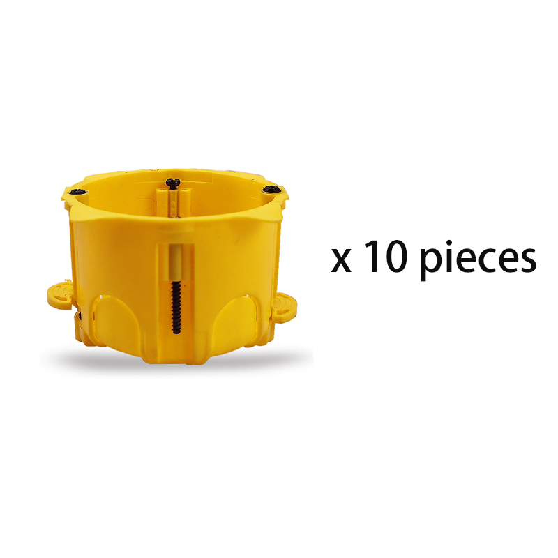 EU 1 2 3 Gang DryWall Box Both For Gypsum Board Dry Box Plasterboad and Concrete Wall EU Switch Socket Cassette Installiton Box