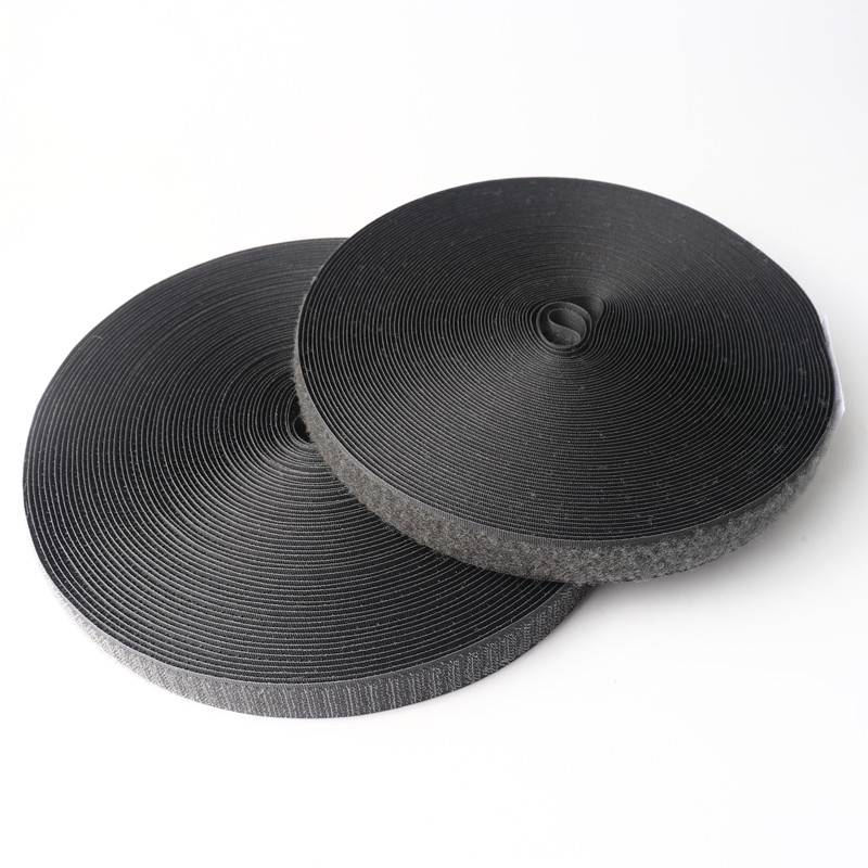 20Mm Self-Adhesive Velcro Color Hook and Loop Self-Adhesive Buckle Belt Clothing Backpack Diy Hand-Sewn Jewelry Accessories 2M: gray 2m