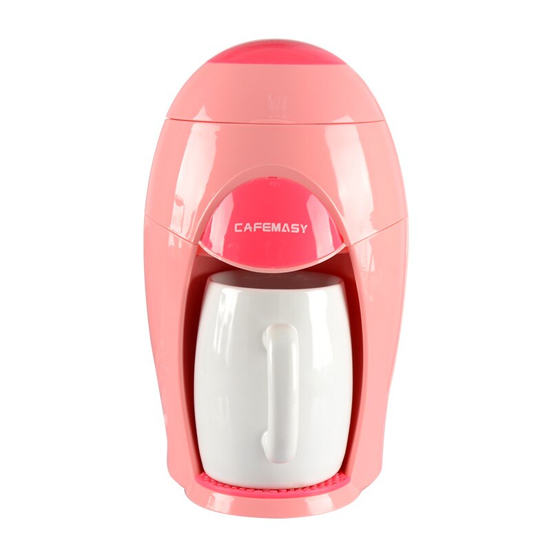 Mini Portable Electric Drip Coffee Machine Small Tea Maker American Drip Coffee Maker Black/Pink Household Office