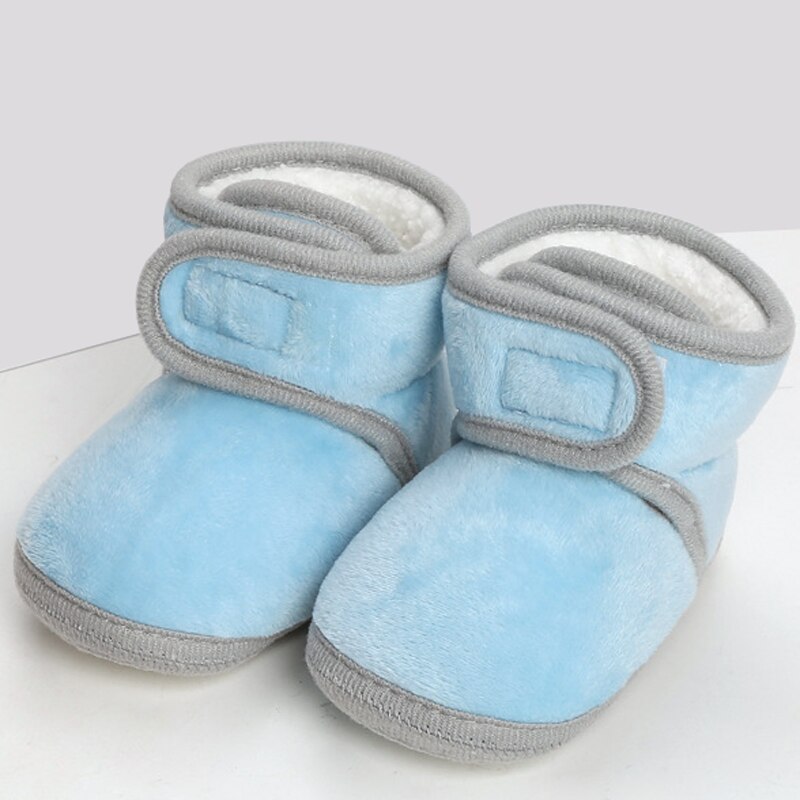 Mode Herfst En Winter Peuter Laarzen Dikke Antislip Warm Baby Laarzen Voor 6-15months Baby: Sky Blue / 6-9 months