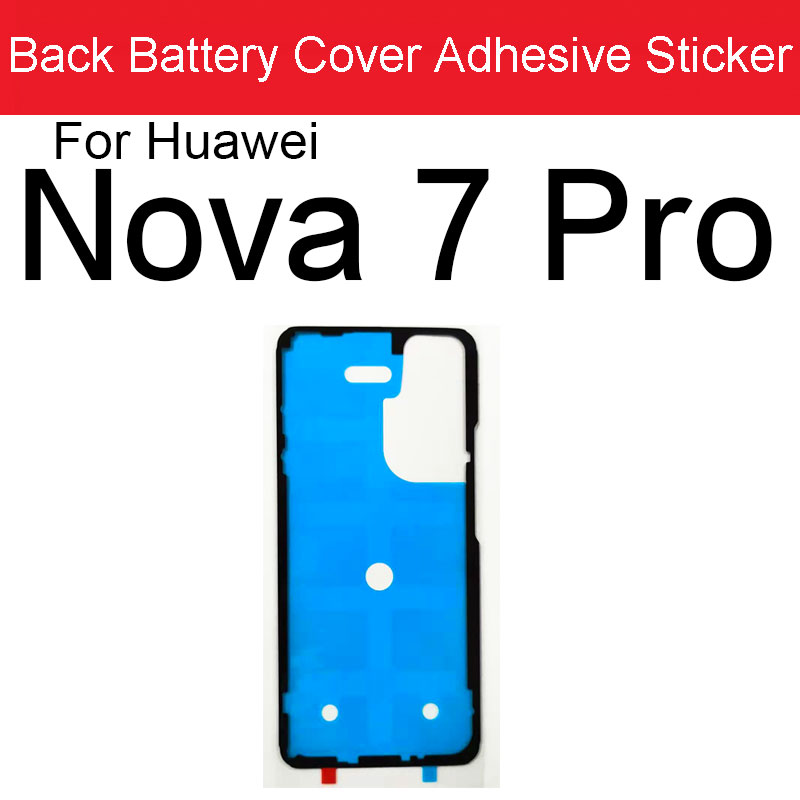 Back Battery Housing Cover Sticker Adhesive Glue Tape For Huawei Nova 2S 3 3E 3i 4 4E 5 5i 5T 5Z 6 7 Pro 6 7SE Replacement Parts: army green
