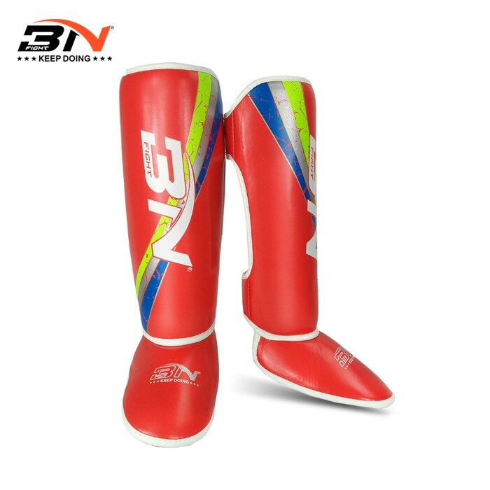 BNPRO Kids Ankle Support Leg Leggings Shin Guards Boxing MMA Muay Thai Karate Kickboxing Legs Protector Training Equipment