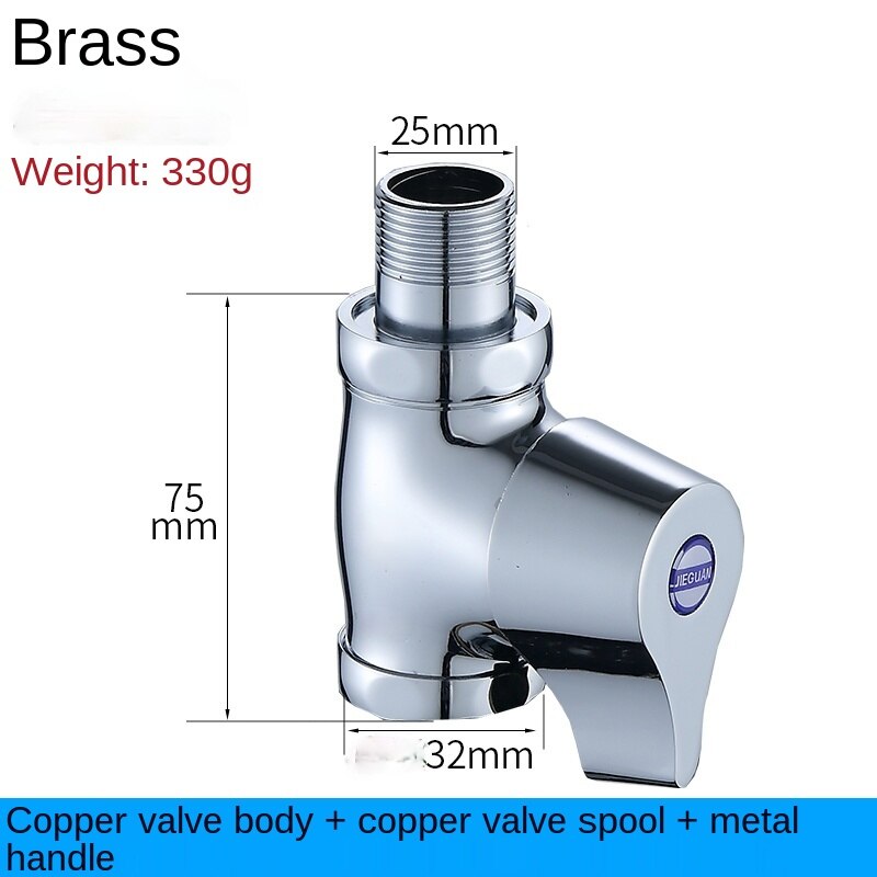 Toilet Flushing Valve Hand-held Toilet Switch Valve Toilet Valve Toilet Time Delay Valve Squatting Pan Quick Open Flushing Valve: 330g DN20