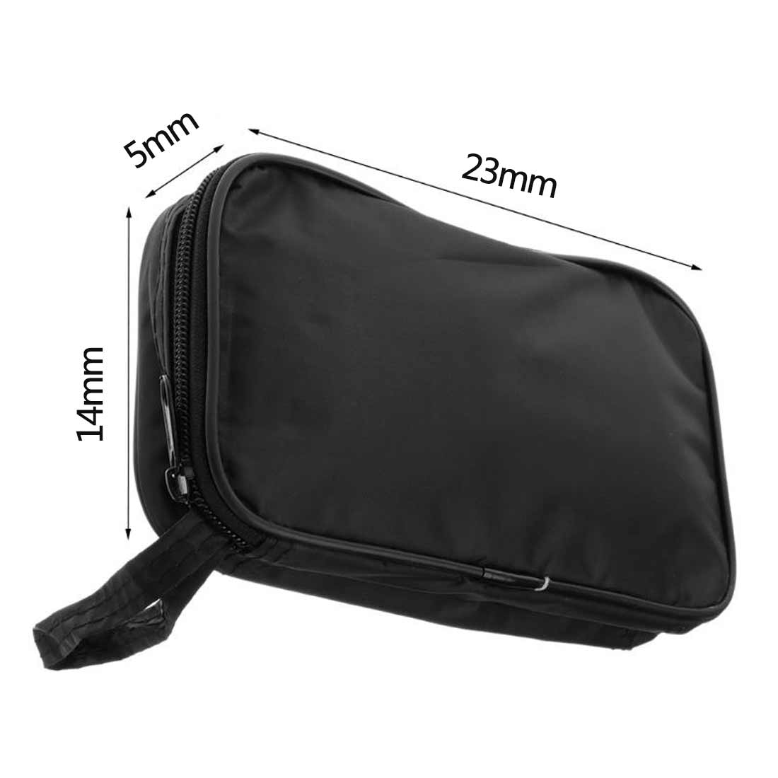 Tool Bag Multimeter Storage Bag Black Cloth Toolkit Pouch 23x14x5cm UT Durable Waterproof Shockproof Soft Case Multifunctional: Default Title