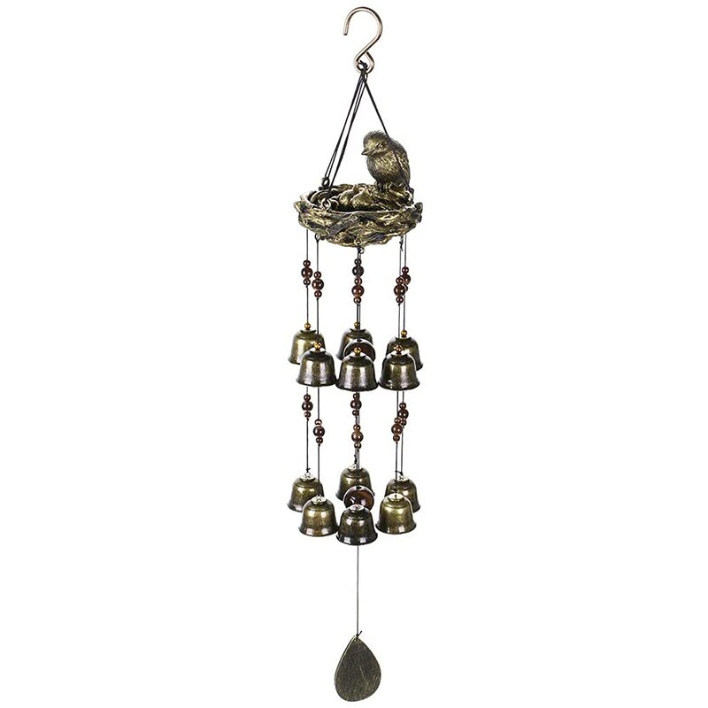 Vogelnest Wind Chime Hanger Metalen Bel Decoratie Vicedeal