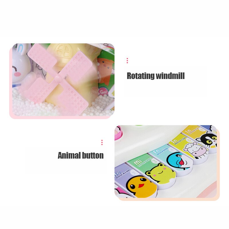 Musical Instrument Toy Animal Farm Piano Music Educational for Children Kids