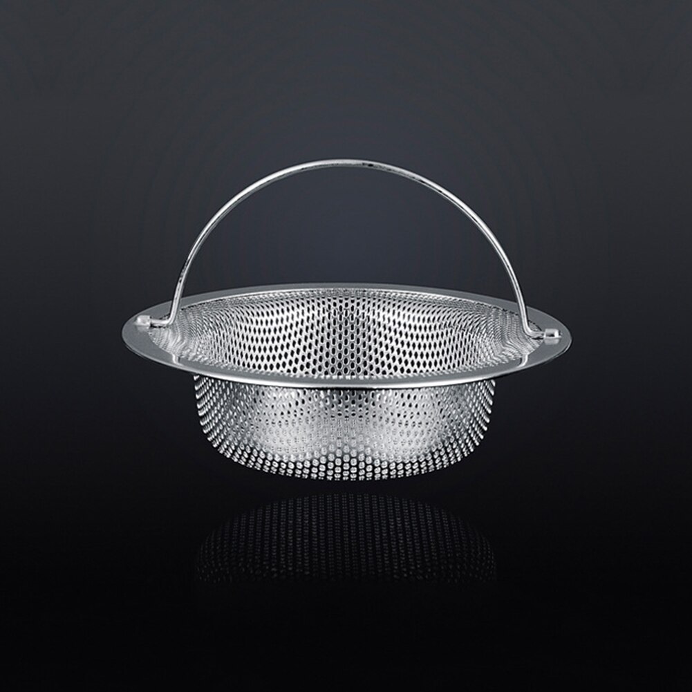 2pcs Sink Strainer Wash Basin With Handle Fast Flow Food Catcher Stainless Steel Home Filter Kitchen Anti Blocking Large Basket